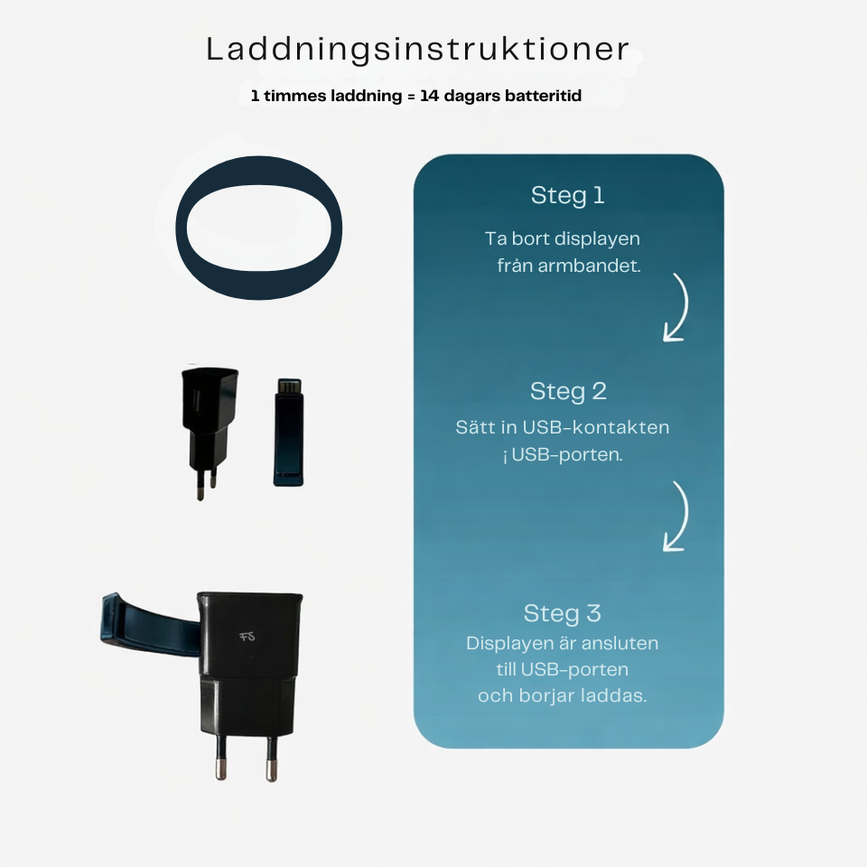 SilentWake™ – Vibrerande väckarklocksarmband